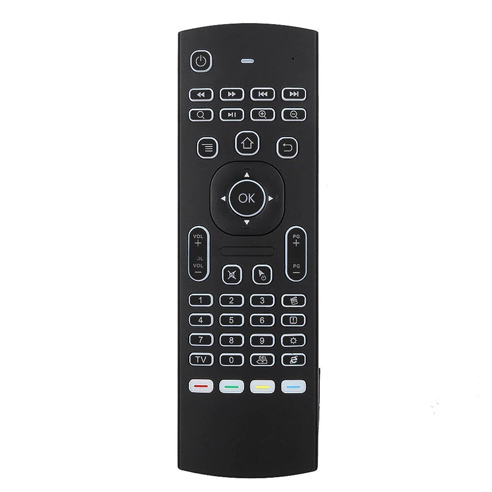 Tastatura Techstar® MX3, Air Mouse, Telecomanda, Iluminata, 2.4G, Gyroscop si IR